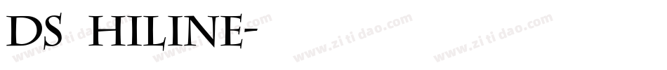 DS Hiline字体转换